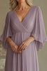 Load image into Gallery viewer, Lilac Sheath V-Neck Long Mother of the Bride Dress