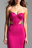 Load image into Gallery viewer, Fuchsia Cut Out Strapless Backless Long Prom Dress