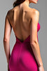 Load image into Gallery viewer, Fuchsia Cut Out Strapless Backless Long Prom Dress