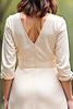 Load image into Gallery viewer, A Line Champagne V-Neck Mother of the Bride Dress with Long Sleeves