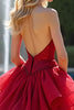 Load image into Gallery viewer, Sparkly Sweetheart Red A Line Tiered Prom Dress with Sequins