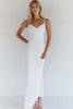 Load image into Gallery viewer, Spaghetti Straps White Ankle Length Graduation Dress