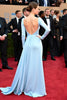 Load image into Gallery viewer, Blue One Shoulder Sheath Gala Dress with Long Sleeves