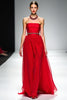 Load image into Gallery viewer, Red Strapless Backless A Line Long Formal Dress