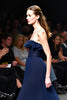 Load image into Gallery viewer, Sparkly Navy Strapless A Line Long Gala Dress with Ruffles