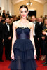 Load image into Gallery viewer, Navy A Line Tiered Strapless Long Gala Dress