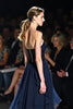 Load image into Gallery viewer, Sparkly Navy Sweetheart A Line Long Gala Dress