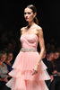 Load image into Gallery viewer, Beaded Blush A Line Tiered Backless Long Gala Dress