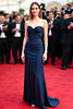 Load image into Gallery viewer, Sweetheart Navy Satin Sheath Long Gala Dress