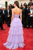 Load image into Gallery viewer, Tiered Lilac Strapless Long Gala Dress with Beading