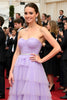 Load image into Gallery viewer, Tiered Lilac Strapless Long Gala Dress with Beading