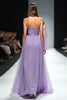 Load image into Gallery viewer, Lilac Strapless Ruched A Line Long Gala Dress