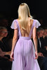 Load image into Gallery viewer, Lilac A Line V-Neck Pleated Flowy Tulle Formal Dress