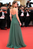 Load image into Gallery viewer, Grey Green Halter Ruched Long Gala Dress