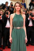 Load image into Gallery viewer, Grey Green Halter Ruched Long Gala Dress