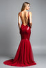 Load image into Gallery viewer, Sparkly Mermaid Sequins Deep V-Neck Long Prom Dress