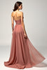 Load image into Gallery viewer, Brown Sweetheart A Line Long Prom Dress