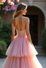 Load image into Gallery viewer, Blush A Line Tiered Beaded Long Prom Dress with Ruffles