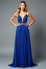 Load image into Gallery viewer, Royal Blue Spaghetti Straps A Line Long Prom Dress with Beading