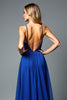 Load image into Gallery viewer, Royal Blue Spaghetti Straps A Line Long Prom Dress with Beading