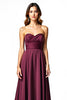 Load image into Gallery viewer, A Line Burgundy Sweetheart Long Ruched Formal Dress