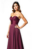 Load image into Gallery viewer, A Line Burgundy Sweetheart Long Ruched Formal Dress