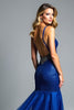 Load image into Gallery viewer, Royal Blue Glitter Mermaid Spaghetti Straps Long Prom Dress