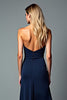 Load image into Gallery viewer, Navy Sweetheart Long Chiffon Formal Dress with Slit