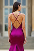 Load image into Gallery viewer, Dark Purple Spaghetti Straps Mermaid Long Prom Dress