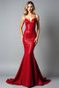 Load image into Gallery viewer, Glitter Mermaid Dark Red Backless Long Prom Dress