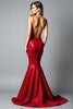 Load image into Gallery viewer, Glitter Mermaid Dark Red Backless Long Prom Dress