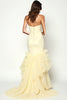 Load image into Gallery viewer, Yellow Strapless Sheath Long Prom Dress with Ruffles