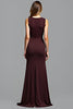 Load image into Gallery viewer, Cabernet Sheath Deep Ruched V-Neck Long Formal Dress