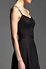 Load image into Gallery viewer, Black Spaghetti Straps A Line Long Satin Graduation Dress