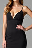 Load image into Gallery viewer, Modest Black Sheath Long Graduation Dress