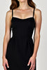 Load image into Gallery viewer, Black Sheath Satin Short Graduation Dress