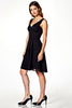 Load image into Gallery viewer, Black A Line V-Neck Short Graduation Dress