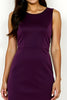 Load image into Gallery viewer, Purple Round Neck Sleeveless Knee Length Mother of the Bride Dress