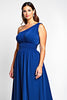 Load image into Gallery viewer, Royal Blue A Line One Shoulder Long Backless Mother of the Bride Dress