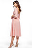 Load image into Gallery viewer, Blush Pink Chiffon Long Mother of the Bride Dress with Lace Appliques