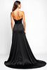 Load image into Gallery viewer, Black Strapless Corset Long Graduation Dress with Slit