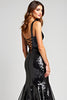 Load image into Gallery viewer, Sparkly Mermaid Sequins Crossed Straps Back Long Graduation Dress