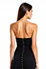 Load image into Gallery viewer, Black Bodycon Strapless Beaded Short Graduation Dress