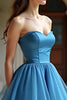 Load image into Gallery viewer, Tiered Blue Sweetheart A Line Long Prom Dress