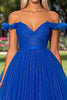 Load image into Gallery viewer, Ball Gown Royal Blue Long Tulle Prom Dress