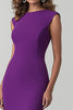 Load image into Gallery viewer, Plum Mermaid Sleeveless Long Formal Dress