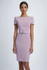 Load image into Gallery viewer, Lilac Simple Sheath Knee Length Crepe Formal Dress