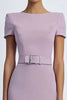 Load image into Gallery viewer, Lilac Simple Sheath Knee Length Crepe Formal Dress