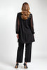 Load image into Gallery viewer, Black 2 Piece Long Sleeves Chiffon Mother of the Bride Pantsuit