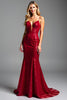 Load image into Gallery viewer, Sparkly Red Mermaid Sequins Long Prom Dress